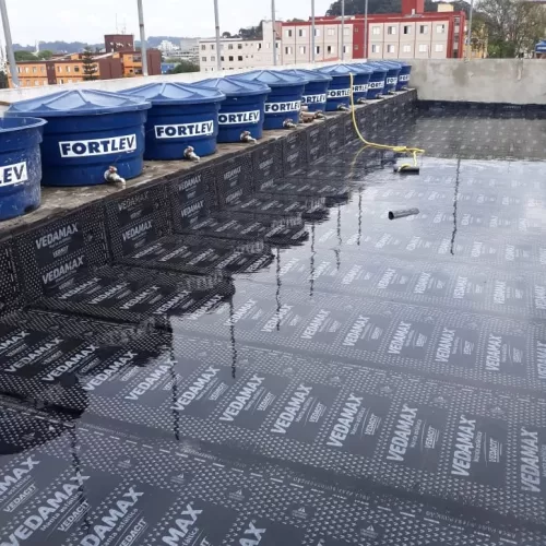 Impermeabilização de laje com manta PP